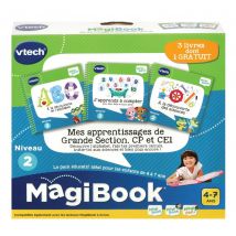 Magibook 3 Livres D'Apprentissage Niveau Grande Section, Cp Et Ce1 - Vtech