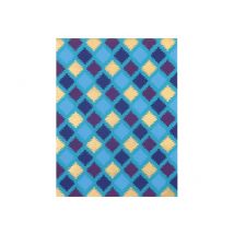 Lot De 6 Feuilles - L'Or De Bombay - 27,8 X 21,2 Cm - Bleu, Violet, Vert Et Or - Draeger by Toga