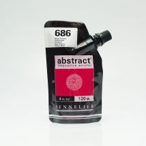 Tube 120 Ml De Peinture Acrylique Sennelier - Abstract - Rouge Primaire N°686 - Fine - Opaque