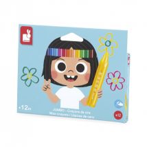 Lot De 12 Crayons De Cire - Jumbo - Janod