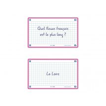 80 Flashcards - 7,5 X 12,5 Cm - Flash 2.0 Oxford - Petits Carreaux -