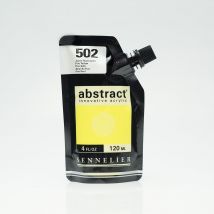 Tube 120 Ml De Peinture Acrylique Abstract Sennelier - Jaune Fluorescent N°502 - Fine - Opaque