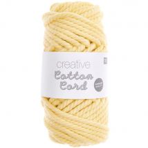Fil Macramé Rico Design - Creative Cotton - Jaune Pastel