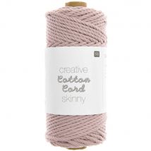 Fil Macramé Rico Design - Creative Cotton - Skinny Gris Argenté