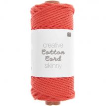 Fil Macramé Rico Design - Creative Cotton - Skinny Rouge