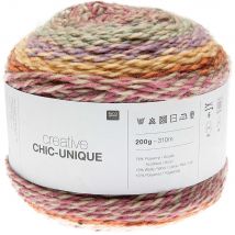 Fil À Tricoter Rico Design - Creative Chic Unique - Feu 02