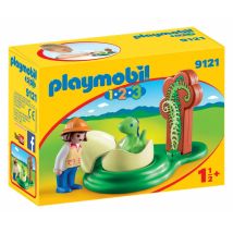 Exploratrice Et Bébé Dinosaure - Playmobil - Playmobil 1.2.3 - 9121 - Playmobil Junior