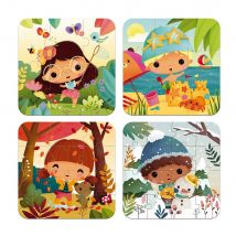 Puzzles Évolutifs Les 4 Saisons - 6-9-12-16 Pièces - Janod