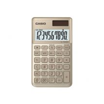 Calculatrice De Poche Casio - De Bureau - Sl-1000sc - Doré
