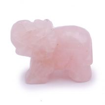 Éléphant - Quartz Rose - 40 Mm - Camille Ambiance Nature