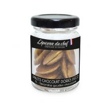 L'Épicerie Du Chef - Palets De Chocolat Blanc Dorés Déco En Pot - 40g - Edc