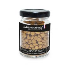 L'Épicerie Du Chef - Pépites De Chocolat Blanc Dorées Déco En Pot - 60g - Edc