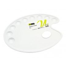 Palette Plastique Ovale - 9 Godets - Monali