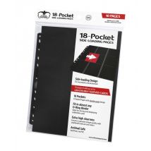 Ultimate Guard - 10 Feuilles De Classeur 3x3 - Noir