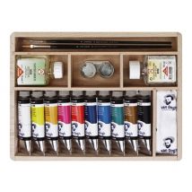 Coffret De 10 Tubes 40 Ml De Peinture Royal Talens Van Gogh Peinture À L'Huile - Transparent