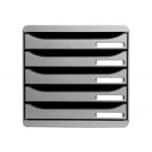 Bloc 5 Tiroirs Gris Lumiere Bloc 5 Tiroirs Gris Lumiere - Exacompta