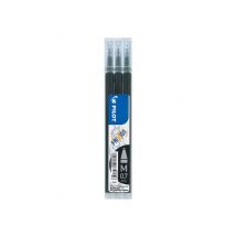 Lot De 3 Recharges Encre Effaçable Pilot - Frixion Ball & Frixion Clicker - Noir - Pointe Moyenne