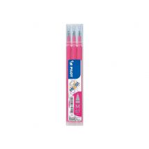 Lot De 3 Recharges Encre Effaçable Pilot - Frixion Point & Clicker - Rose - Pointe Moyenne