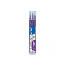 Lot De 3 Recharges Pour Stylo Roller Effaçable - Violet - Frixion Ball & Frixion Ball Clicker- Pointe Fine - Pilot