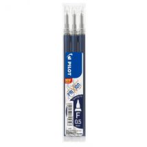 Lot De 3 Recharges Encre Effaçable Pilot - Frixion Point & Clicker - Bleu Nuit - Pointe Moyenne