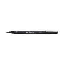 Feutre Technique Uni-ball - Uni-pin - Noir - Pointe Moyenne 0.7 Mm
