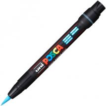 Marqueur Posca - Pointe Pinceau - Bleu Clair - Pcf350