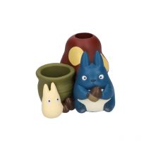 Figurine Pot À Crayons Ghibli - Mon Voisin Totoro - Totoro Bleu & Blanc