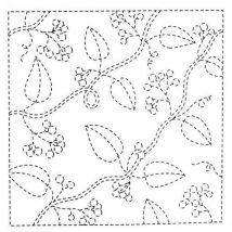 Tissu À Broder Coton Sashiko Olympus - 33 X 33 Cm - Hanafukin 213