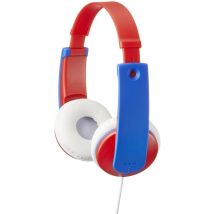Casque Audio Enfant Jvc - Tinyphones Ha-kd7 - Rouge Et Bleu