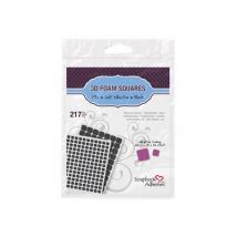 Toga - Carré De Mousse 3d - Auto Adhésif - 13 X 13 X 2 Mm / 6 X 6 X 2 Mm - Noir - Pack De 217 - Draeger by Toga