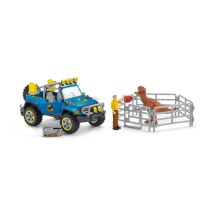 Voiture Tout-terrain Avec Avant-poste Dino - Schleich