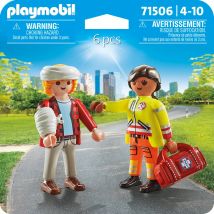 Playmobil - Secouriste Avec Blessé - 71506 - Les Secours