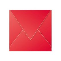 20 Enveloppes Pollen 165x165 Mm - Rouge Groseille - Clairefontaine