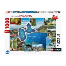 Puzzle N 1000 Pièces - Carte Postale De La Guadeloupe - Nathan