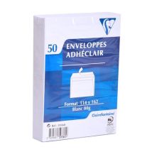50 Enveloppes 114*162 80g 50 Enveloppes 114*162 80g - Clairefontaine