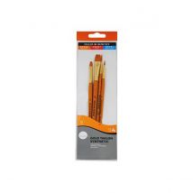 Set 4 Pinceaux Gold Taklon Poils Synthétiques Simply Type 3 - Daler Rowney
