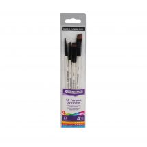 Lot De 4 Pinceaux Plats Graduate - Synthétique - Daler Rowney