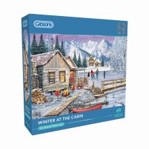 Puzzle 1000 Pièces - Winter At The Cabin - Gibsons