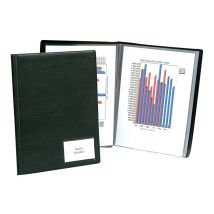 Porte-vues A4 - Goldline - 100 Vues - Pvc - Exacompta - Noir