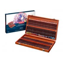 Coffret En Bois De Crayons De Couleur - Derwent - Coloursoft - 72 Crayons