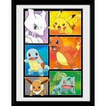 Pokémon - Poster Encadré planche De Bande Dessinée 30,5x40,6cm - GB EYE