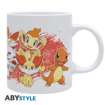 Pokemon - Mug - 320 Ml - Starters Feu Blanc - Subli - Abystyle