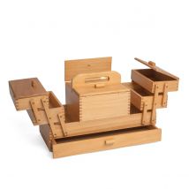 Travailleuse En Bois - 3 Niveaux - 23 X 45 X 27,4cm - Hobby Gift