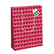 Sac Cadeau Clairefontaine - Ho Ho Ho - Taille L 26,5 X 14 X 33 Cm
