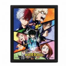 Cadre 3d Lenticulaire - My Hero Academia - Characters Mosaic - Pyramide