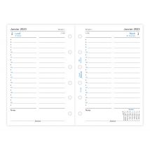 Recharge Agenda Civil 1 Jour/page 2023 - 8,1 X 12 Cm - Filofax - Blanc