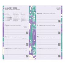 Recharge Pour Agenda Semainier 2024/2025 Letts Of London - Personal Vertical - Filofax
