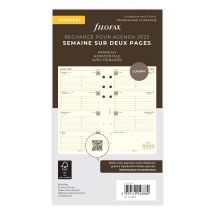 Recharge Pour Agenda Civil Semainier 2025 Letts Of London - Personal 9,5 X 17,1- Crème - Filofax