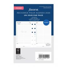 Recharge Pour Agenda Civil Journalier 2025 Letts Of London - Pocket 8,1 X 12 Cm - Filofax