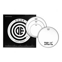 Code Drumheads Generator Fusion Pack - Jeu De Peaux De Batterie - 10/12/14/14 - Sablé